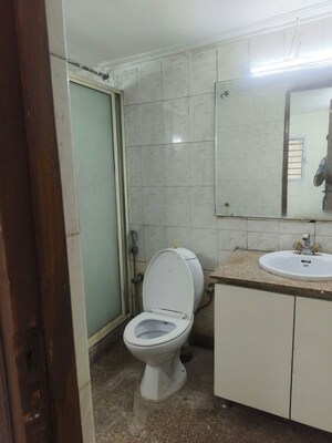 Bathroom in 3 BHK Apartment at Hauz Khas – for Rent