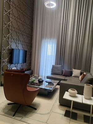 Living Room in 3 BHK Penthouse at Shapoorji Pallonji Joyville Hadapsar Annexe, Hadapsar – for Sale