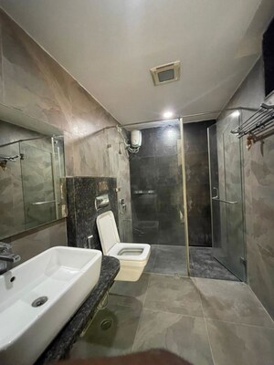 Bathroom in 3 BHK Apartment at Jubilee Hills – for Rent