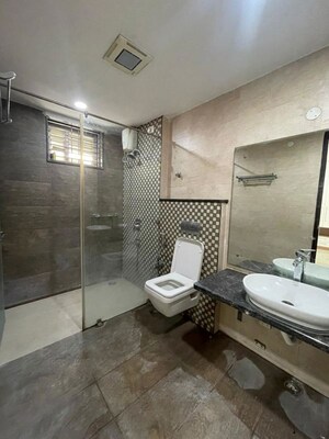 Bathroom in 3 BHK Apartment at Jubilee Hills – for Rent