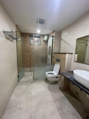 Bathroom in 3 BHK Apartment at Jubilee Hills – for Rent