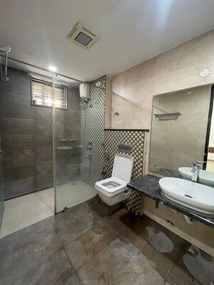 Bathroom in 3 BHK Apartment at Jubilee Hills – for Rent
