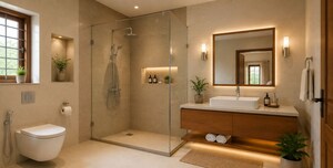 Attached Bathroom in 3 BHK Independent House at Ottapalam – for Sale