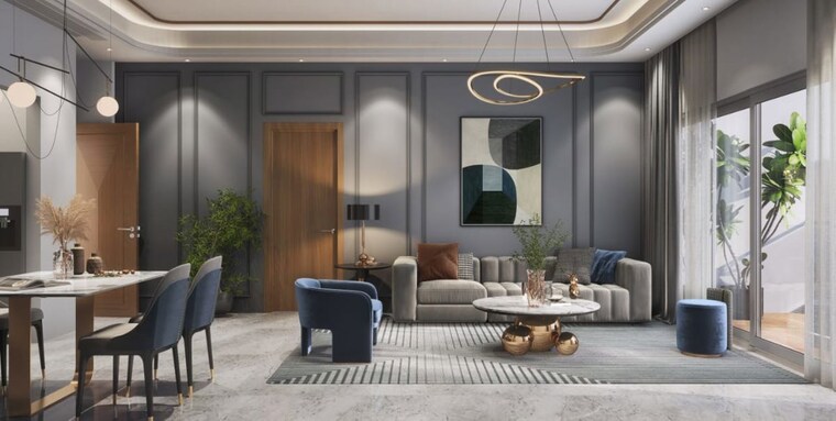 Living Room, kumar-primeview 2 Bedroom 732 Sq.Ft. Apartment In Hadapsar Pune 10403765