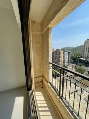 Balcony in 1 BHK Apartment at Velocity Hill Spring, Ghodbunder Road – for Rent