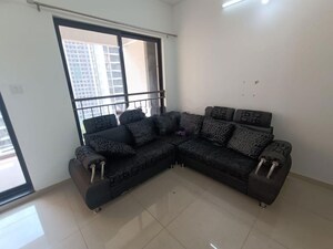Living Room in 3 BHK Apartment at Shapoorji Pallonji Joyville Hinjewadi, Hinjewadi – for Rent