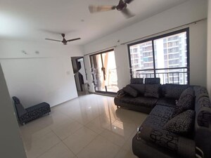 Living Room in 3 BHK Apartment at Shapoorji Pallonji Joyville Hinjewadi, Hinjewadi – for Rent