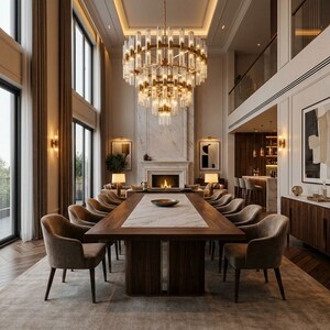 Dining area in 3.5 BHK Apartment at Godrej Samaris, Sector 53 – for Sale