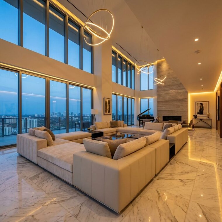 Hall, godrej-samaris 3.5 Bedroom 3100 Sq.Ft. Apartment In Sector 53 Gurgaon 10403928