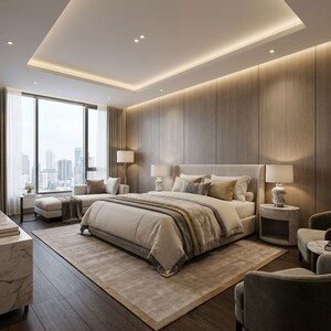 Bedroom in 3.5 BHK Apartment at Godrej Samaris, Sector 53 – for Sale