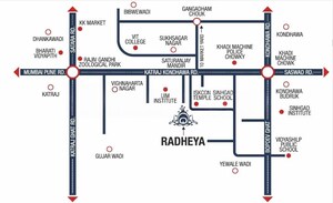 1 BHK Apartment – Map Location View at BG Radheya, Kondhwa Budruk - for Sale