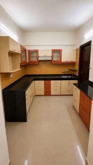 Kitchen in 3 BHK Apartment at Nyati Environ, Tingre Nagar – for Rent
