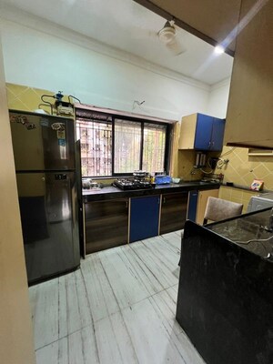 Kitchen in 1 BHK Apartment at Lalat CHS, Mahim West – for Rent