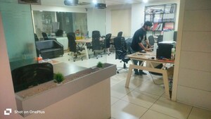 Team Area in  Office Space at Akshar Stadia, Thaltej – for Rent