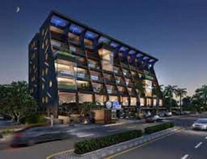  Office Space – Exterior View View at Akshar Stadia, Thaltej - for Rent
