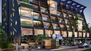 Office Space – Exterior View View at Akshar Stadia, Thaltej - for Rent
