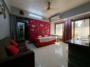 Living Room in 1 BHK Apartment at Krishh Krishna Residency, Kharghar – for Rent