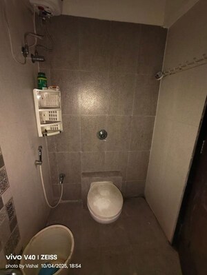 Bathroom in 1 BHK Apartment at Cosmos Enclave, Kasarvadavali – for Rent