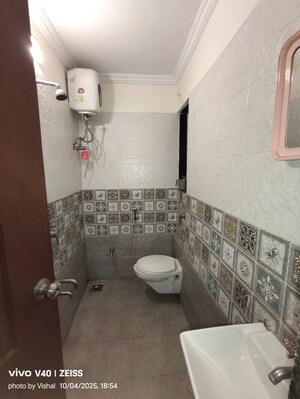 Bathroom in 1 BHK Apartment at Cosmos Enclave, Kasarvadavali – for Rent