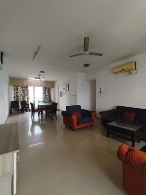 Living Room in 4 BHK Apartment at Shagoofa CHS, Nerul – for Rent