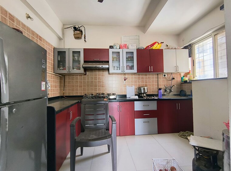 Kitchen, ba-vermont 2 Bedroom 750 Sq.Ft. Apartment In Wagholi Pune 10404448