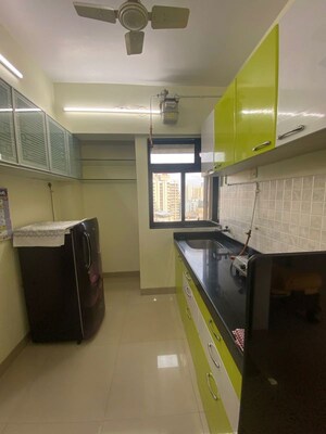 Kitchen in 1 BHK Apartment at Damji Shamji Mahavir Kalpavruksha Wing J Phase 2, Thane West – for Rent
