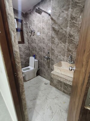 Bathroom in 3 BHK Builder Floor at Mehrauli – for Rent