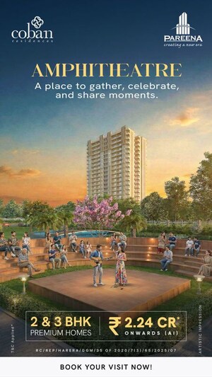 3.5 BHK Apartment – Exterior View View at Pareena Coban Residences, Sector 99a - for Sale