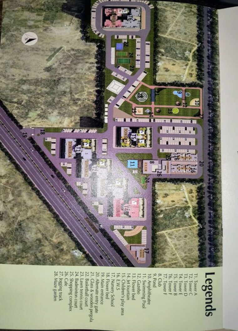 Master Plan, pareena-coban-residences 3.5 Bedroom 1997 Sq.Ft. Apartment In Sector 99a Gurgaon 10404666