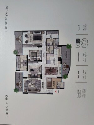 Master Plan in 3.5 BHK Apartment at Pareena Coban Residences, Sector 99a – for Sale