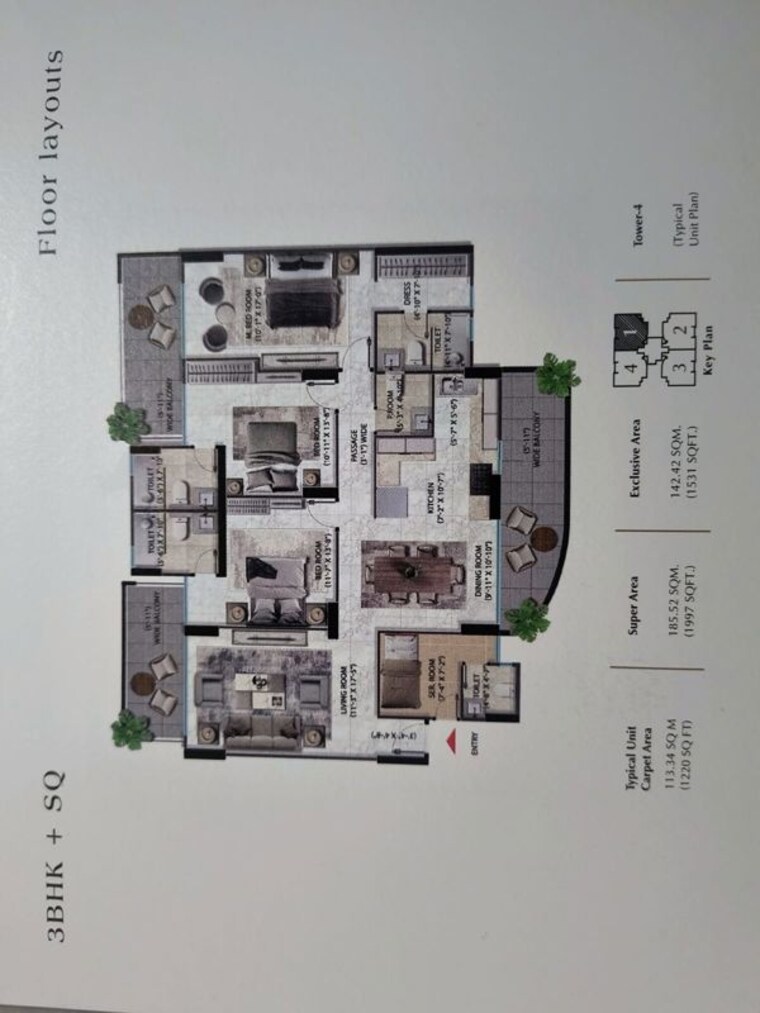 Master Plan, pareena-coban-residences 3.5 Bedroom 1997 Sq.Ft. Apartment In Sector 99a Gurgaon 10404666