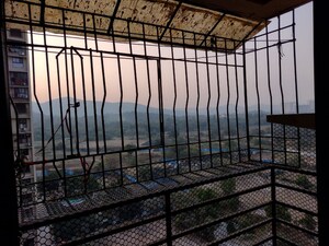 Balcony in 1 BHK Apartment at Raunak Heights, Ghodbunder Road – for Rent
