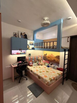 Bedroom in 3 BHK Apartment at Goel Ganga Serio, Kharadi – for Rent