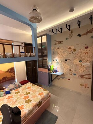 Bedroom in 3 BHK Apartment at Goel Ganga Serio, Kharadi – for Rent