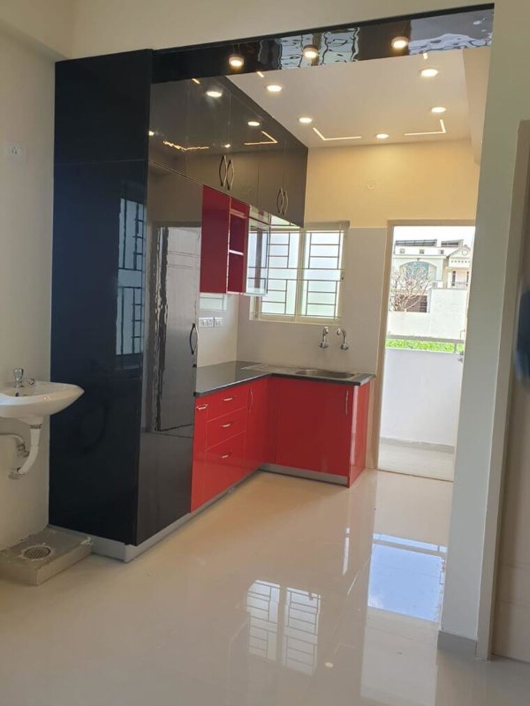 Kitchen, pyramid-bilberry 2.5 Bedroom 981 Sq.Ft. Apartment In Thanisandra Main Road Bangalore 10318878