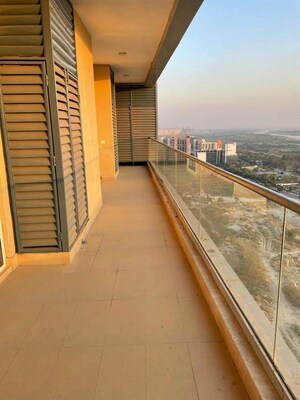 Balcony in 3 BHK Apartment at Supertech Supernova Nova Residences, Sector 94 – for Rent