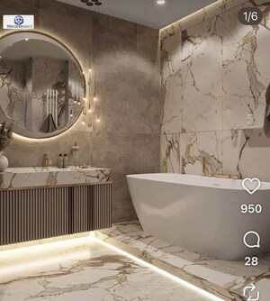 Bathroom in 5 BHK Independent House at Vasant Vihar – for Sale