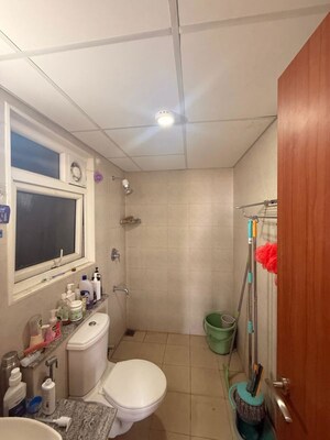 Bathroom in 2 BHK Apartment at Bhartiya City Nikoo Homes II, Thanisandra Main Road – for Rent