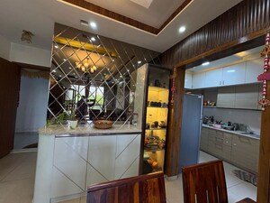 Kitchen in 2 BHK Apartment at Bhartiya City Nikoo Homes II, Thanisandra Main Road – for Rent