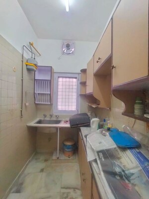 Kitchen in 1 BHK Builder Floor at Defence Colony – for Rent