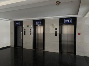 Building Lobby in 3 BHK Apartment at Jaswitha Luxor Apartments, Kokapet – for Sale