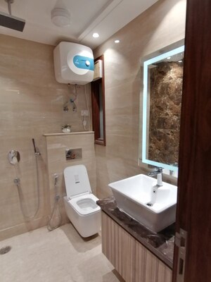 Bathroom in 3 BHK Builder Floor at Anand Niketan – for Rent