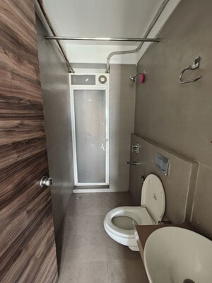 Bathroom in 2 BHK Apartment at Akshar Alvario, Seawoods – for Rent