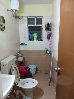 Bathroom in 2 BHK Apartment at Aditya Breeze Park, Balewadi – for Rent