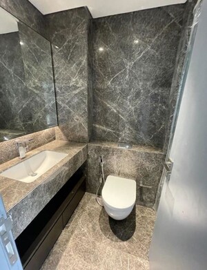 Bathroom in 4 BHK Apartment at Lodha Trump Tower, Worli – for Rent