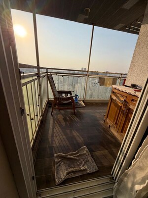Balcony in 3.5 BHK Penthouse at Eiffel F Residences, Balewadi – for Rent