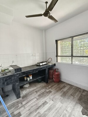 Kitchen in 1 RK Apartment at Vasant Valley Complex, Malad East – for Rent