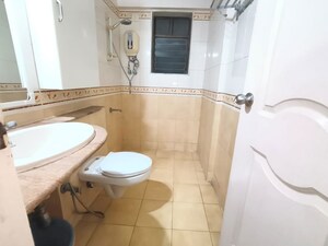 Bathroom in 2 BHK Apartment at Jasmine Tower, Vasant Vihar – for Rent