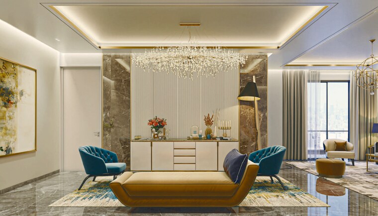 Living Room, meenakshi-elysia 4 Bedroom 4109 Sq.Ft. Apartment In Gun Foundry Hyderabad 10406605