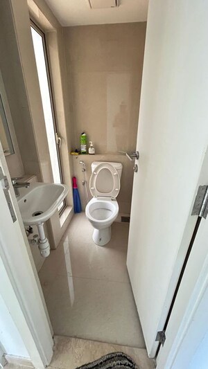 Bathroom in 1 BHK Apartment at Hiranandani Estate Solitaire C, Ghodbunder Road – for Rent